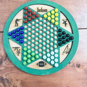 Chinees dambordspel, spelletjes voor kinderen, SVG-bestanden, gelaagde SVG, speelstukken lasergesneden bestanden