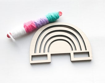 Rainbow SVG Mini Loom Laser Cut Vector Files, Laser Cutter Files