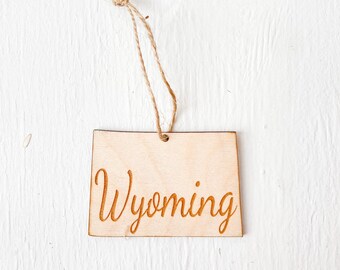 Wyoming SVG Christmas Ornaments, United States SVG, Ornament SVG, Laser Cut Vector