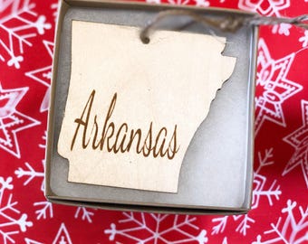 Laser Cut Arkansas Ornament SVG, State Pride DIY (Digital Download)