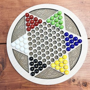Chinees dambordspel, spelletjes voor kinderen, SVG-bestanden, gelaagde SVG, speelstukken lasergesneden bestanden