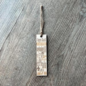 Personalized LDS Baptism Bookmark SVG: Laser Cut Template (Digital) | Choose the Right LDS Baptism Gifts | Bookmark File