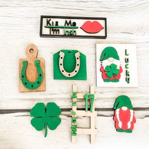 St. Patrick's Day SVG, gelaagde lade decor Glowforge-bestanden, lasergesneden bestanden