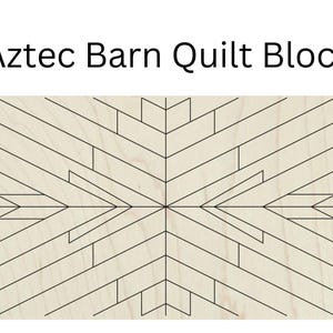 Aztec Quilt Block SVG Mosaic Sign Laser Cut Plans, Barn Quilt Stencil Laser Cutter Files