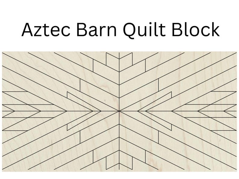 Aztec Quilt Block SVG Mosaic Sign Laser Cut Plans, Barn Quilt Stencil Laser Cutter Files