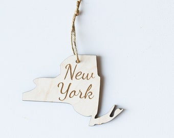 New York SVG Christmas Ornaments, United States SVG, Ornament SVG, Laser Cut Vector