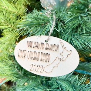 LDS Mission Map Christmas SVG File | Digital Download Religious Gift Laser Cut File | Missionary Stocking Ornament | Glowforge, Inkscape etc