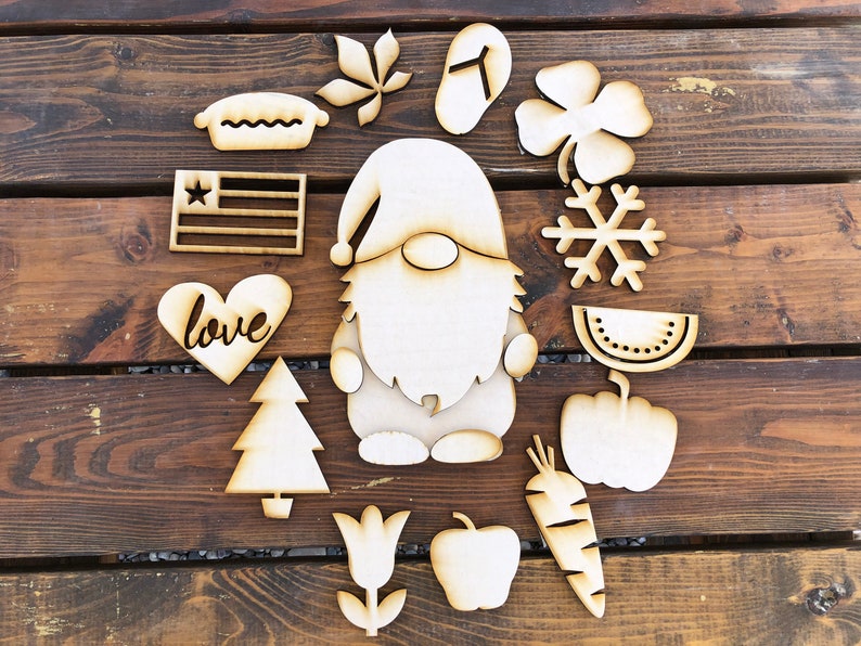 Seasonal Gnome SVG, Laser Cut Files SVG Bundle image 1