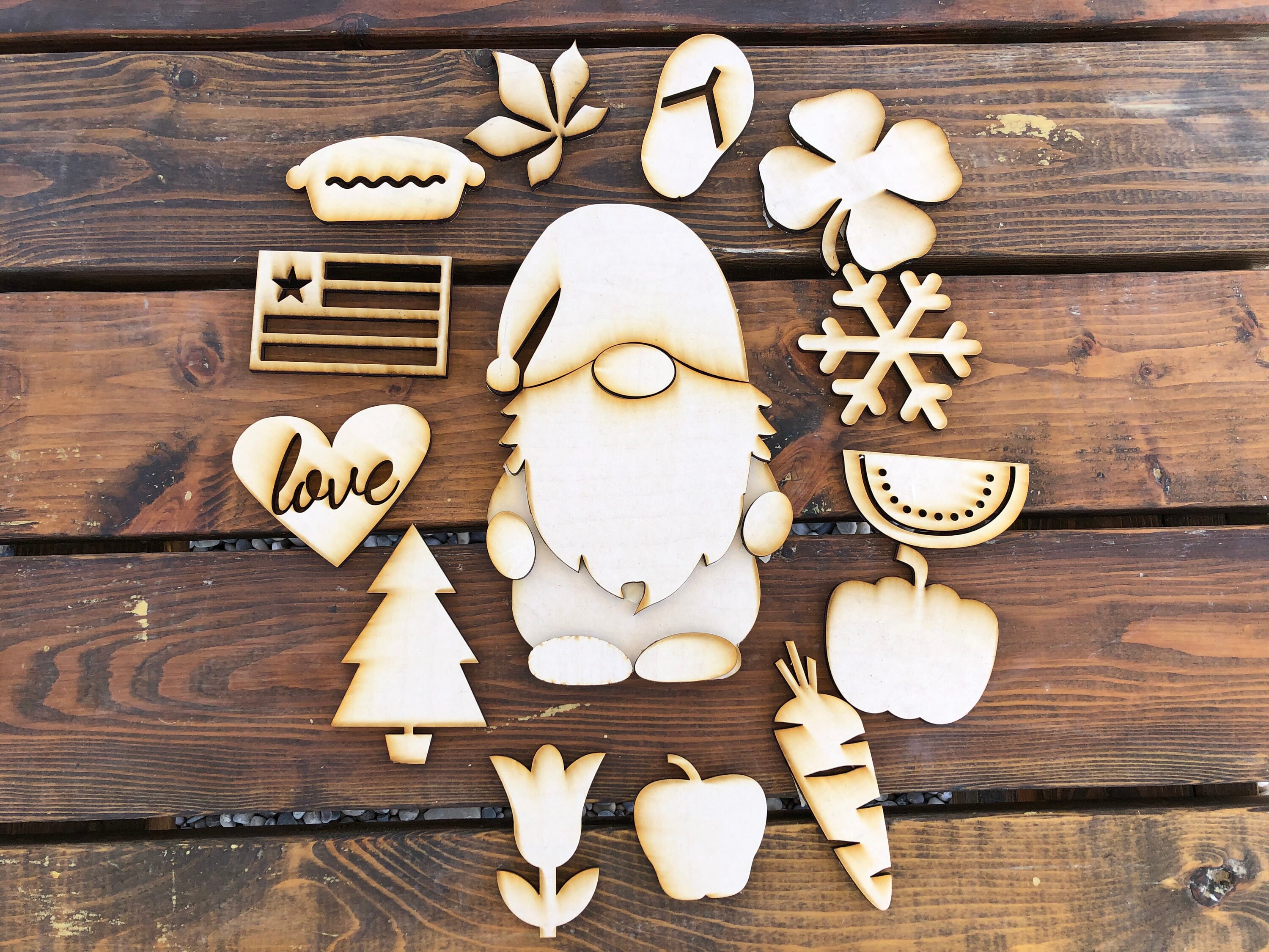 Seasonal Gnome SVG Laser Cut Files SVG Bundle - Etsy