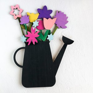 Watering Can Laser Cut File Digital Download, Door Hanger SVG image 4