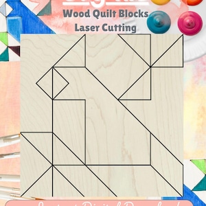 Cardinal Quilt Block SVG Laser Cut Files Digital Download, Bird Quilt Barn Quilt SVG Files
