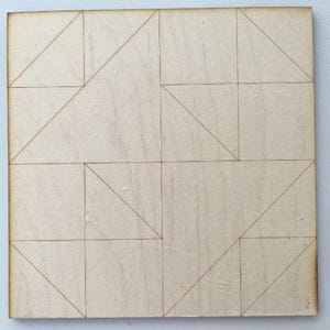 Archivo SVG de corte de colcha de granero de Old Maid, patchwork de granja clásica