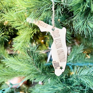 Missionary Mission Christmas Ornament Laser SVG-bestanden, Florida LDS Mission Gift