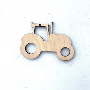 Tractor SVG Christmas Ornaments, Laser Cut Vector, Farm SVG