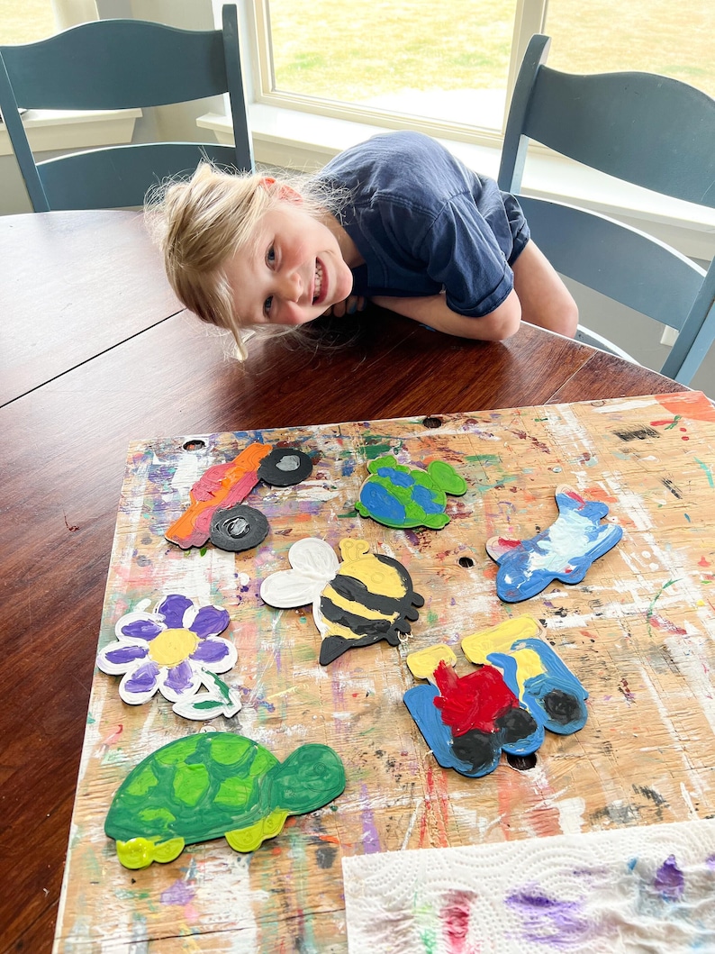 Monster Truck SVG Paint by Number Kit, Kids Paint Kit Laser Cut Files, Lightburn and Glowforge Files