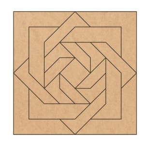 Slipknot Barn Quilt SVG Laser Cut File, Barn Quilt Pattern, Barn Quilt Template Digital Download