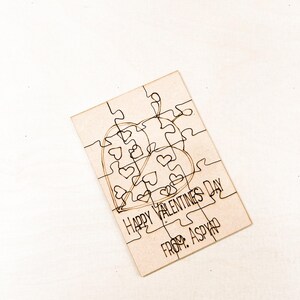 Lieveheersbeestje puzzel SVG voor kinderen | Lasergesneden houten puzzelbestand | Montessorispeelgoed | DIY-valentijnskaart | Glowforge xTool-compatibel