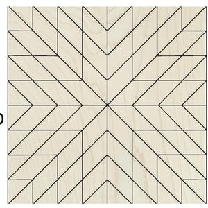 Large Star Barn Quilt SVG Cut File, Large Milky Way Star Classic Farmhouse Patchwork