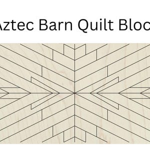 Aztec Quilt Block SVG Mosaic Sign Laser Cut Plans, Barn Quilt Stencil Laser Cutter Files