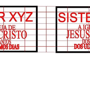 Portugees zendeling naamplaatje kerstornament laser-svg-bestanden, LDS-missiecadeau