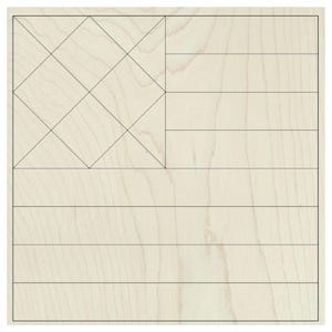 American Flag Barn Quilt SVG Cut File, Triangle Classic Farmhouse Patchwork
