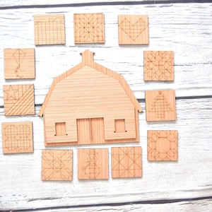 Barn Quilt SVG, Barn SVG Interchangeable Sign Laser Cut Patterns