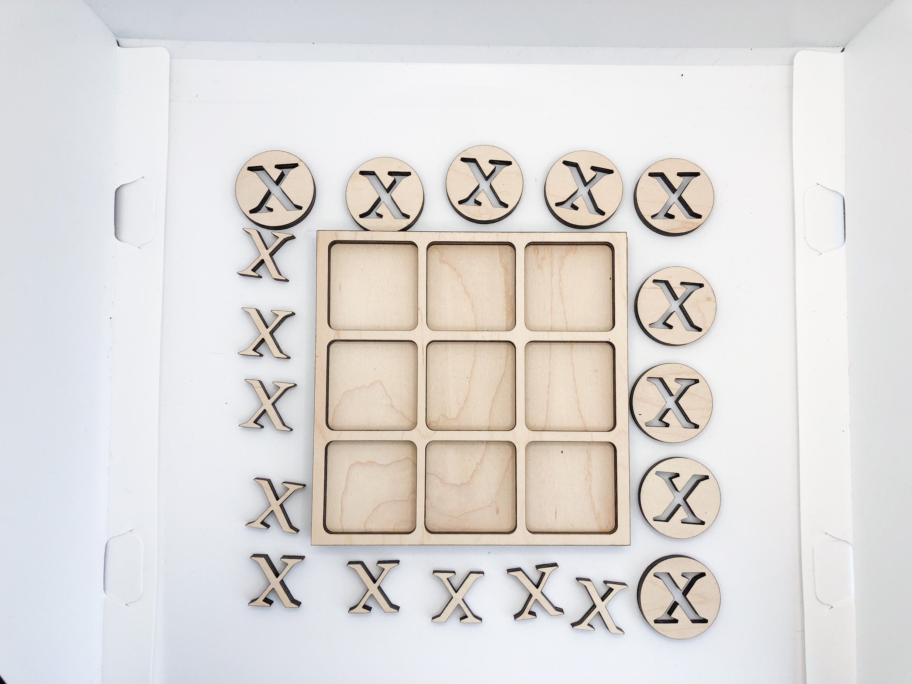 Tic Tac Toe SVG Board Game SVG Laser Cut Files Digital - Etsy