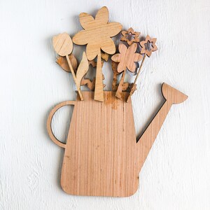 Watering Can Laser Cut File Digital Download, Door Hanger SVG image 5