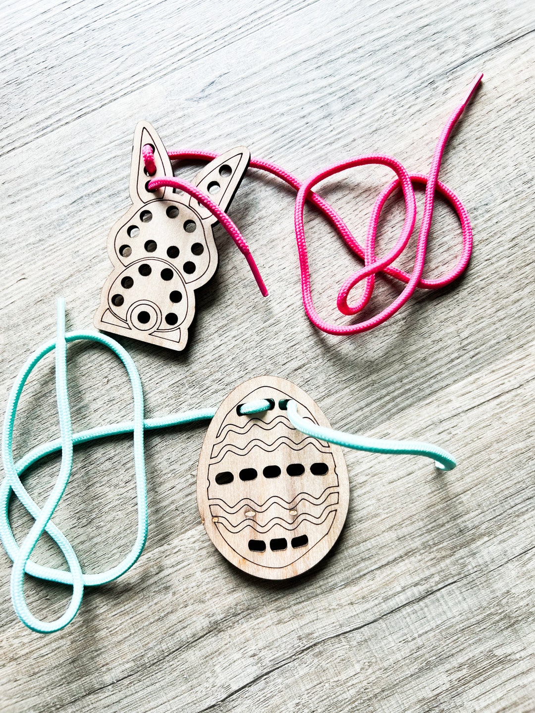 Easter Lacing Toy Laser Cutting SVG, Easter Bunny SVG, Easter Egg SVG ...