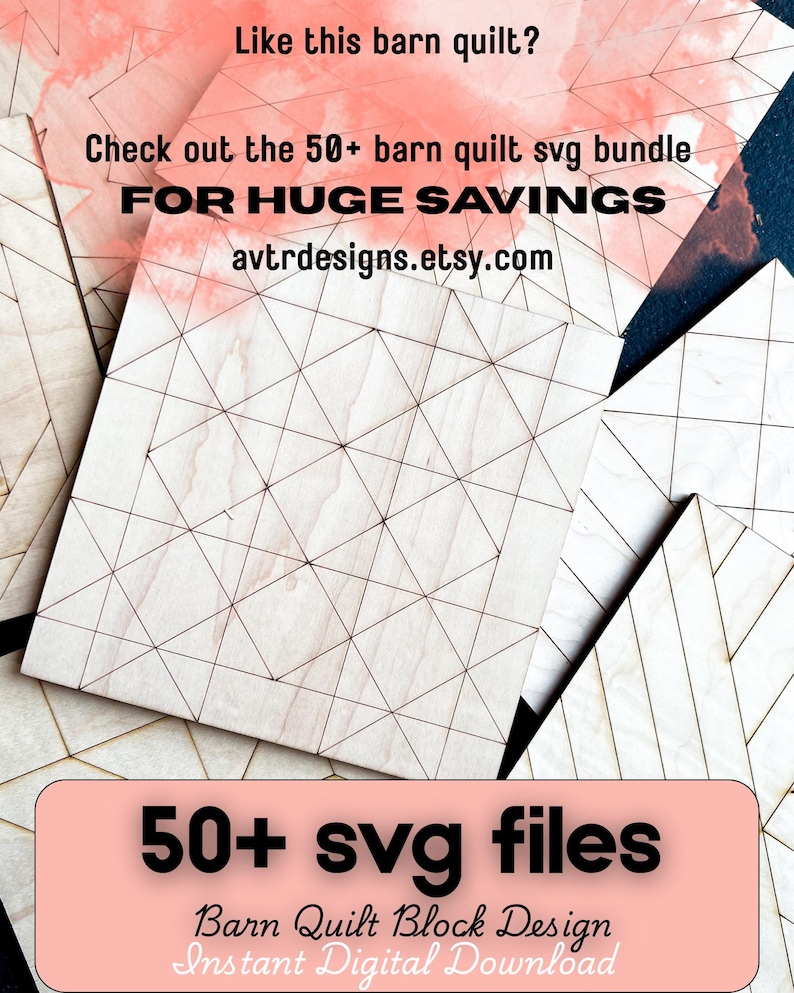 Aztec Quilt Block SVG Mosaic Sign Laser Cut Plans, Barn Quilt Stencil Laser Cutter Files