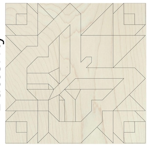 Butterfly Barn Quilt SVG Cut File, Farmhouse Patchwork Wooden Quilt Block Digital Download Laser Cut File
