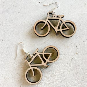 Lasercut Earrings Bicycle SVG, Wood Earring SVG