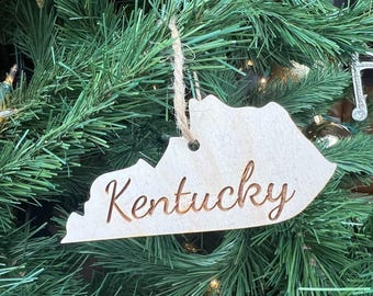 Kentucky svg Christmas Ornaments, United States SVG, Ornament SVG, Laser Cut Vector