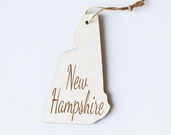 New Hampshire SVG Christmas Ornaments, United States SVG, Ornament SVG, Laser Cut Vector