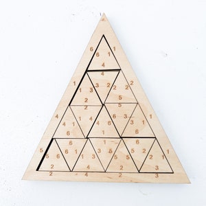 Triangle Puzzles for Adults SVG, Wooden Brain Teaser Desk Toys laser file, Mind Puzzle image 6