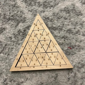 Triangle Puzzles for Adults SVG, Wooden Brain Teaser Desk Toys laser file, Mind Puzzle image 5