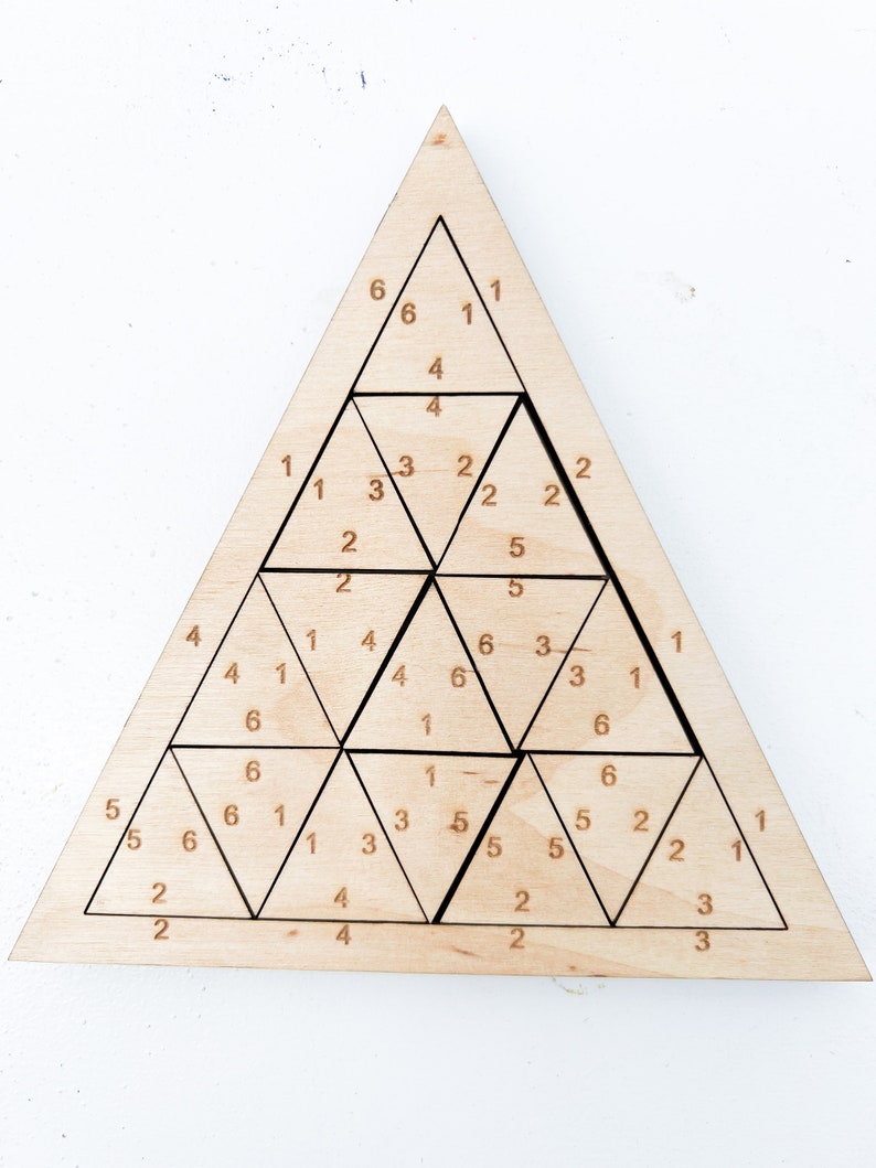 Triangle Puzzles for Adults SVG, Wooden Brain Teaser Desk Toys laser file, Mind Puzzle image 9