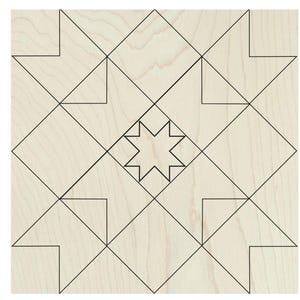 Edredón de patchwork Star Barn SVG, archivo cortado con láser, descarga digital