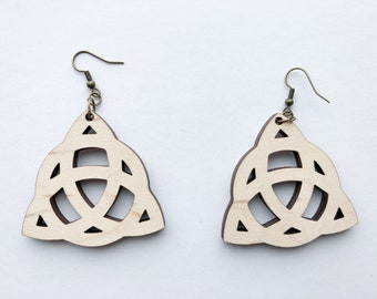 Triangle Earrings SVG, Lasercut Earrings