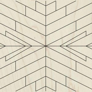 Aztec Quilt Block SVG Mosaic Sign Laser Cut Plans, Barn Quilt Stencil Laser Cutter Files