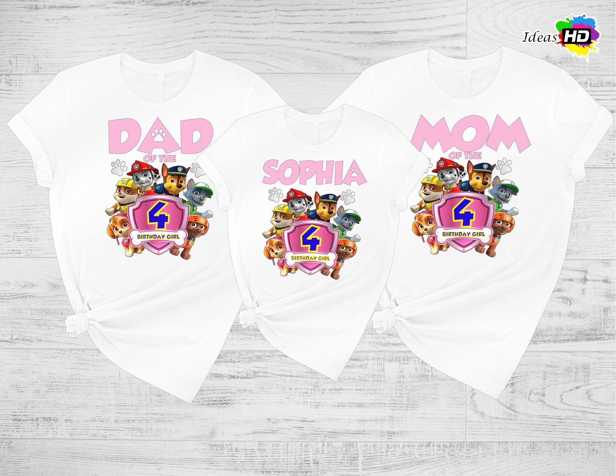 Paw Patrol Birthday Shirts Matching 