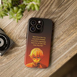 Demon Slayer Anime, Zenitsu, Protective Phone Case