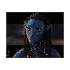 Neytiri Avatar Poster, James Cameron Avatar, Pandora, Avatar (2009), Way Of Water, Horizontal Decor, Home Office Decor, Matte Art Print