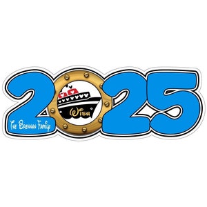 2025 Cruise Magnet, personalized door magnet, door sign for Disney cruise