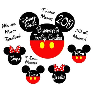 Custom Cruise Magnet, personalized door magnet, door sign for disney cruise