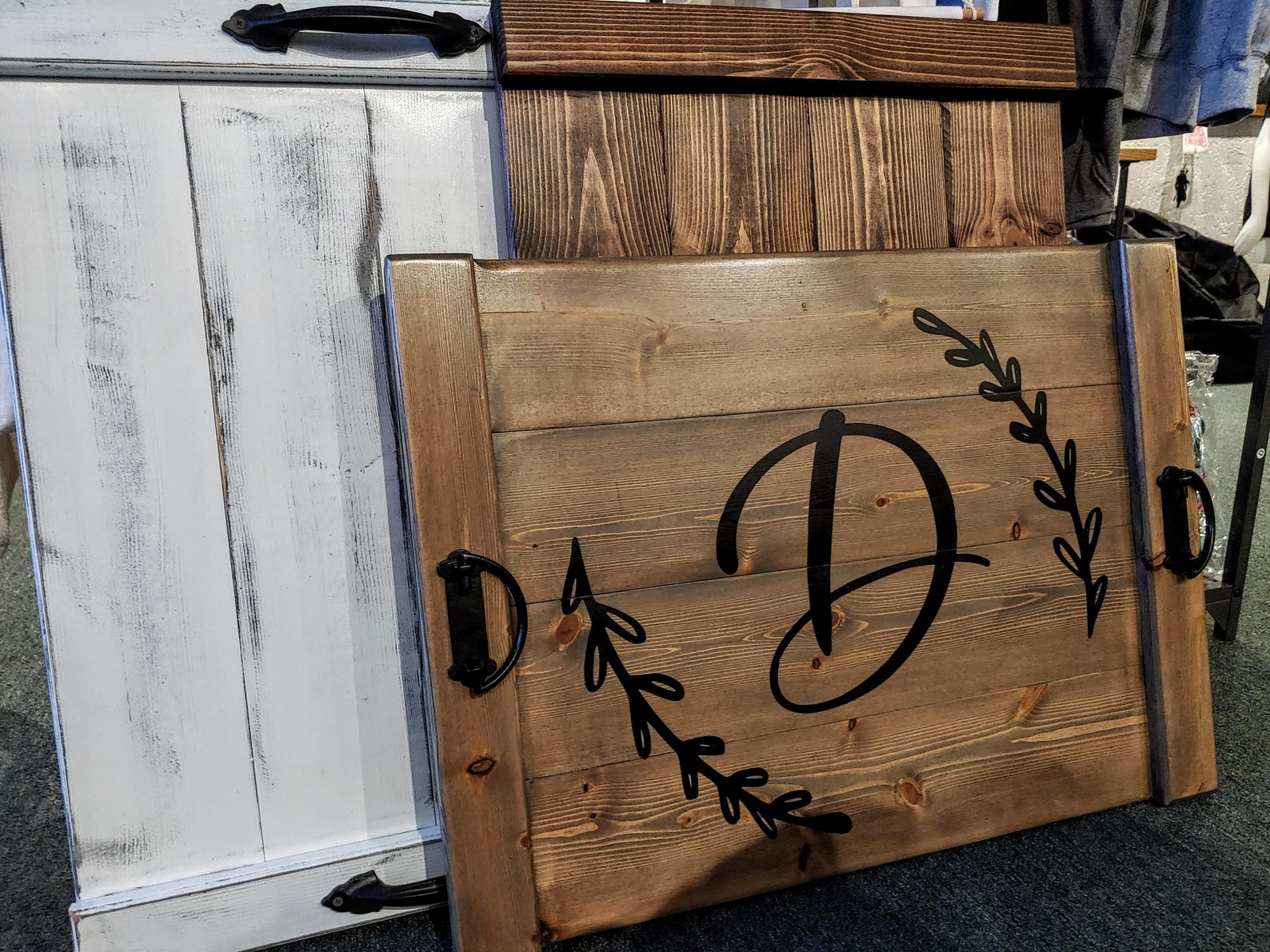 Stove top Noodle Board 30x22 Monogram Modern Farmhouse Etsy