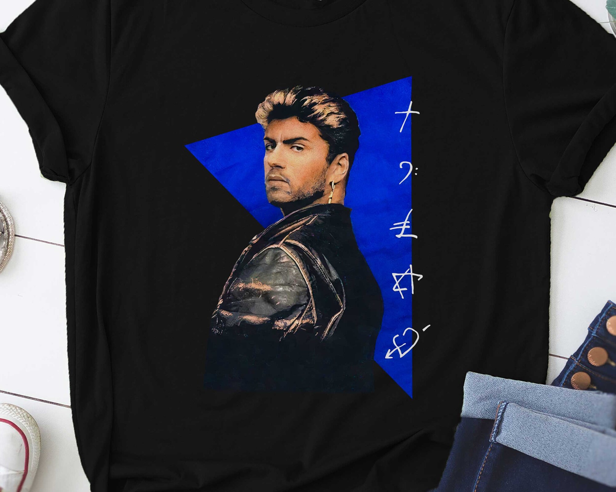 Discover George Michael Faith Concert Tour Shirt, Music Shirt, Retro Shirt, Rap Shirt, Faith Shirt