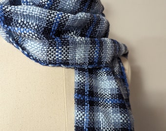 blue plaid scarf