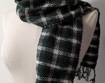 green plaid scarf