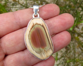Burro Creek Jasper Women 925 Sterling Silver Pendant FREE GIFT BOX Burro Creek Jasper Women 925 Sterling Silver Pendant FREE GIFT BOX